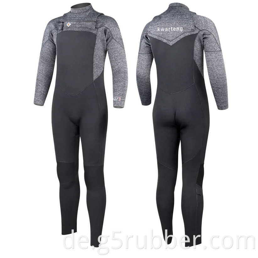 Mens 4 3mm Chest Zip Wetsuit Gbs8